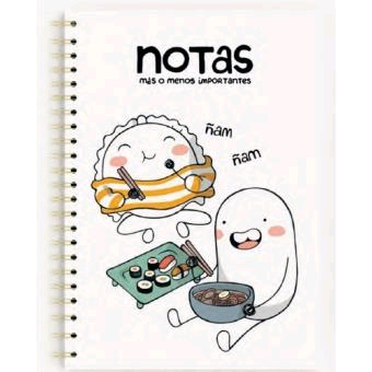 Libreta a4 Croqueta y empanadilla, , Material escolar