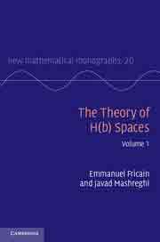 The Theory of H(b) Spaces, , matemáticas