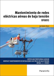 Mantenimiento de redes eléctricas aéreas de baja tensión, , electricidad