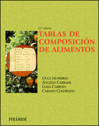 Tablas de composicion de alimentos de Moreiras, Olga [et al.], 9788436821826, CIENCIAS APLICADAS / TECNOLOGÍA | MEDICINA, dietética | nutrición, Pirámide, SA Ediciones, Español