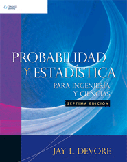 Probabilidad y estadística para Ingeniería y ciencias de Devore, Jay L., 9789706868312, MATEMÁTICAS, matemáticas | estadística, Cengage Learning, Español